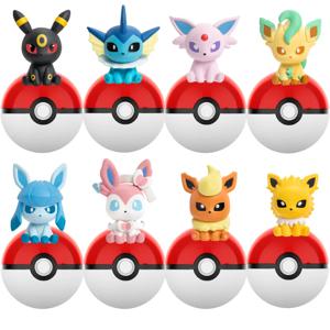 포켓몬 애니메이션 블라인드 박스 Poke Ball 액션 피규어 Sylveston Umbreon 미니 인형 FUNISM 오리지널 정품 모델 장식 장난감 선물