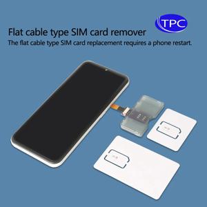 TPC 2 in 1 휴대폰 IC 카드 활성화 도구 마이크로 SIM 카드 변환기 카드 확장 어댑터 나노 SIM FPC 15cm 플렉시블 케이블 라인