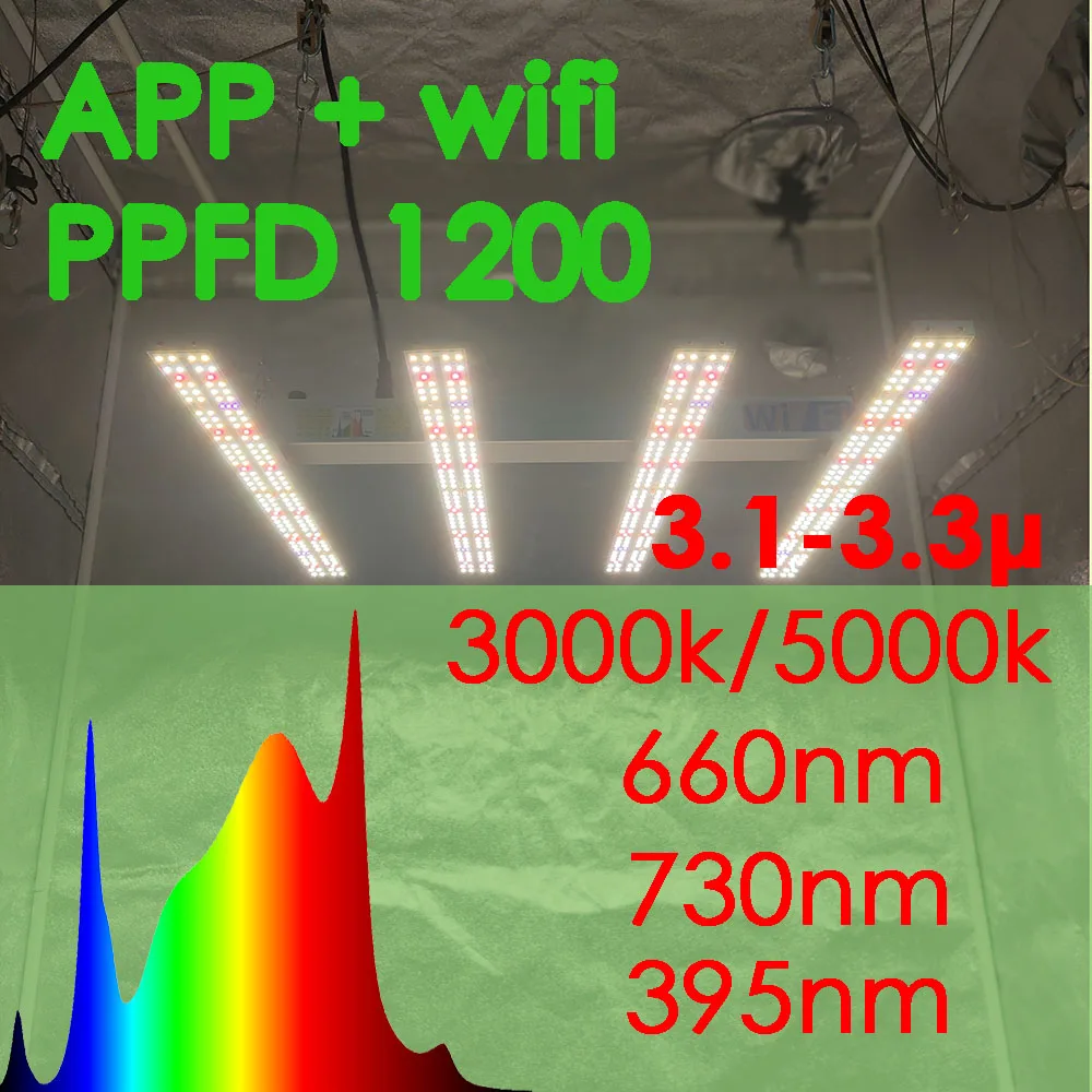 SOLIDEE APP wifi 제어 240W Quick Spider L2 LED 성장 조명 PPFD 최대 1200