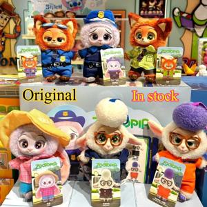 Zootopia 블라인드 박스 귀여운 Nick Judy 액션 피규어 Zootopia 플러시 비닐 인형 미스터리 박스 애니메이션 피규어 만화 컬렉션 모델 장난감