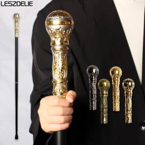 5 색 93cm 럭셔리 골드 워킹 스틱 남자 패션 워킹 스틱 레이디 파티 워킹 지팡이 우아한 빈티지 분리형 지팡이