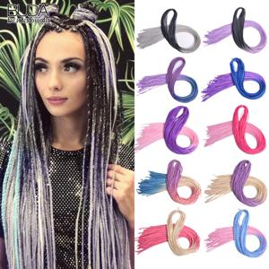 Ombre Zizi Braids 얇은 상자 Braids 크로 셰 뜨개질 머리 확장 합성 머리 무지개 얇은 Zizi Braids 헤어 번들 BudaBuda