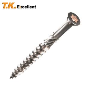 50/60/70/80mm Torx 슬롯 널링 유형 나사 410 스테인레스 스틸 목재 데크 나사 Skru 태핑 구동 용 셀프 태핑 나사