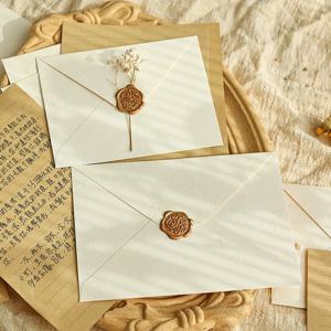 10 개/몫 19X13cm 결혼식 초대장을위한 편지 봉투를위한 봉투 대마 직조 메일러 빈티지 서양 봉투