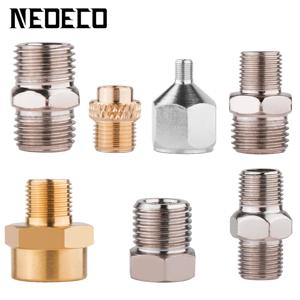 전문 7pcs 에어 브러시 어댑터 키트 피팅 커넥터 세트 압축기 에어 브러시 호스 변환 플러그 1/8 