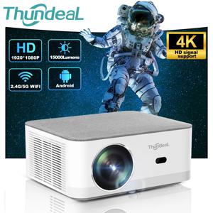 ThundeaL 빔프로젝터 휴대용 미니 프로젝터, FHD 1080P 풀 HD 빔, 4K 비디오, 와이파이, 안드로이드 프로젝터, TD92 프로, 3D 영화, 홈 시어터 빔프로젝터 4k 안드로이드 한국어 홈시어터 미니 빔프로젝터