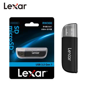 100% 오리지널 Lexar 카드 리더기 RW300 USB 3.2 Gen1 멀티 카드 2 in 1 USB-A 카드 리더기 SD TF 메모리 카드용 고속