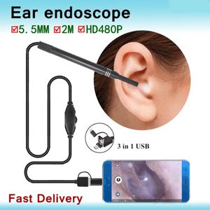 USB HD 미니 카메라 전자 귀 스푼, 내시경 클리너, 귀지 제거 청소 도구, 지능형 시각 귀 따기 스푼