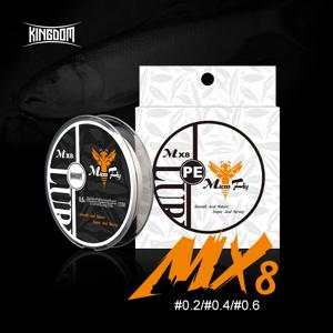 킹덤 마이크로 플라이 시너 낚싯줄, 4 가닥 편조 PE 일본 모노필라멘트 세트, 잉어 낚시 와이어 리더 라인, 150m