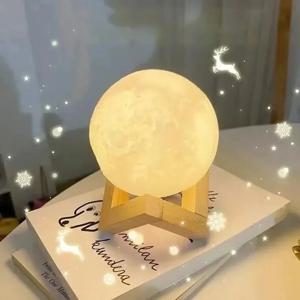 8 cm DIY 행성 램프 문 갤럭시 나이트 라이트 아트 페인팅 낙서 생일 선물 침실 거실 장식 (스탠드 포함)