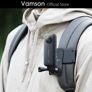 GoPro Hero 11 10 9 카메라 360용 Insta360 x3용 Vamson 백팩 클립 °   Dji Action용 어깨 벨트 마운트 액세서리 회전