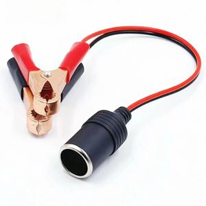 자동차 배터리 터미널 클립 온 담배 라이터 전원 소켓 어댑터, 12V 캠핑 크리스마스