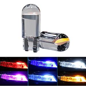 2/4PCS T10 W5W 194 LED CANBUS 전구 COB/1smd 12V 자동차 인테리어 독서 램프 통관 조명 번호판 전구 크리스탈 신호