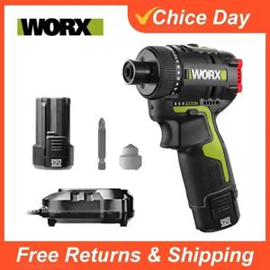 Worx WU129 무선 드라이버 이중 속도 40Nm 12V 1800rpm 브러시리스 모터 조정 가능한 토크 무선 드릴 범용 배터리