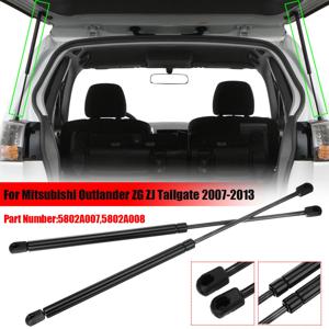 Mitsubishi Outlander 2007-2013 용 2Pcs 자동차 뒷문 가스 스프링 뒷 트렁크 가스 스트럿츠 5802A007 5802A008