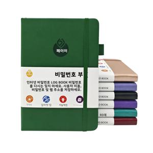 알파벳 탭이 있는 비밀번호 책, 인터넷 주소 정리함, 웹사이트 로그인을 위한 로그북 비밀번호 보관함, 도서 보관함