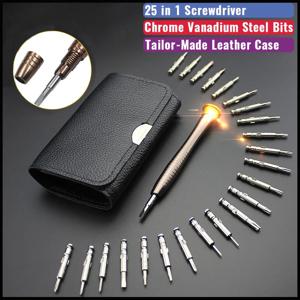 정밀 드라이버 세트 25 in 1 Phillips Torx 스크류 드라이버 비트 iPhone PC 카메라 시계 용 전문 수리 핸드 툴