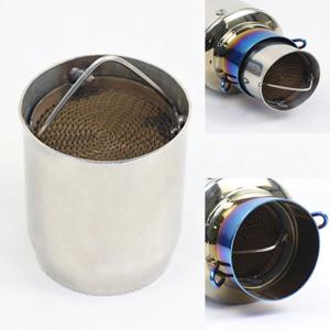Alconstar- 51mm/60mm 입구 오토바이 배기 머플러 촉매 DB 킬러 이동식 DB 킬러 소음기 소음 제거기 레이스