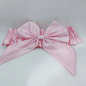 1pcs 새틴 새시 럭셔리 아기 Swaddle Bowknot 액세서리 신생아 사진 스카프 커튼 넥타이 초라한 보육 웨딩 보우