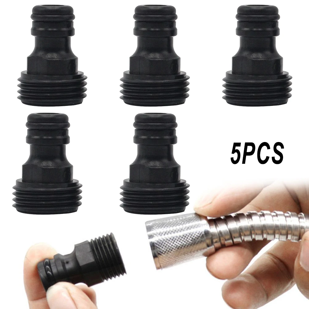 스레드 피팅 스레드 조인트 유압 정원 플라스틱 퀵 커플 링 물 파이프 1/2inch 5pcs 수도꼭지 어댑터