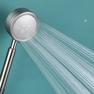 SUS 304 스테인레스 스틸 욕실 핸드 헬드 샤워 헤드 고압 물 절약 분무기 노즐 과급 강우량 샤워 헤드