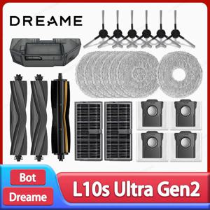 드리미 L10s 울트라 Gen2 / L30s 울트라 로봇 진공 청소기 액세서리 메인 사이드 브러시 걸레 천 헤파 필터 먼지 봉투 예비 부품