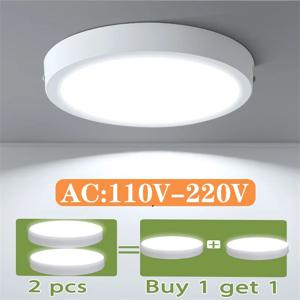 현대 Led 천장 조명 15/20/30W 천장 패널 비품 AC 110V-220V 룸 거실 침실 주방 홈 장식 패널 조명
