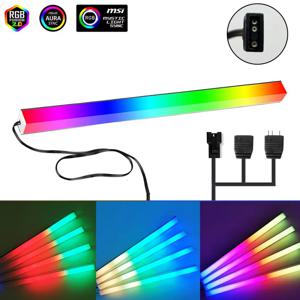 Asus Aura 게임 케이스 용 5V ARGB 3Pin 헤더 RGB PC 라이트 스트립 자기 주소 지정 가능 WS2812B LED MSI 미스틱 라이트 DIY 장식
