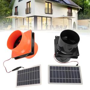 10W 12V 태양광 배기 팬, 원형 파이프용 ABS 태양 전지판 환풍기 키트, 애완 동물 집, 닭장, RV, 온실용