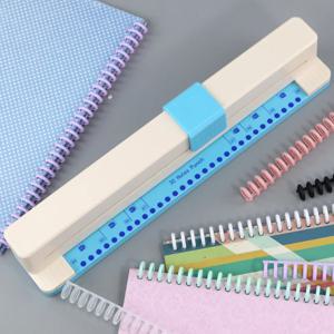 펀칭기 30 홀 문서 칼라 펀칭기 수동 DIY A4 펀칭기 Letong 사무용품
