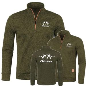 가을 Witer Mens 소프트 플리스 풀오버 저지 니트 스포츠웨어 자켓 Blaser Hunt Rifle 스웨터 하프 지퍼 터틀넥 스웨터