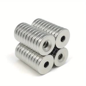 20개/개/세트 디스크 링 자석 15x3mm 구멍 4mm 작은 원형 접시형 자석