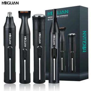 4-in-1 전문 그루밍 키트, USB 충전식 코 및 귀 헤어 트리머, 수염 및 눈썹 면도기, 남성용 개인 관리 도구