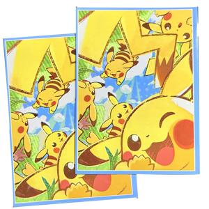 60pcs 67x92mm Pikacu 커버 TCG/PKM 트레이딩 카드 보드 게임 귀여운 애니메이션 외부 카드 슬리브 어린이 장난감 선물 프로텍터