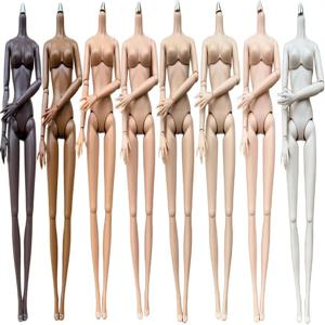 새로운 오리지널 LULY 인형 바디 8 스킨 톤 고품질 큰 가슴 브라운 브라운 화이트 29CM 1/6 FR/IT 인형 헤드 용 교체 바디