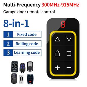 범용 차고 원격 제어 게이트 키 복사기 클론 다중 주파수 차고 문 컨트롤러 8 채널 300-915Mhz 433Mhz