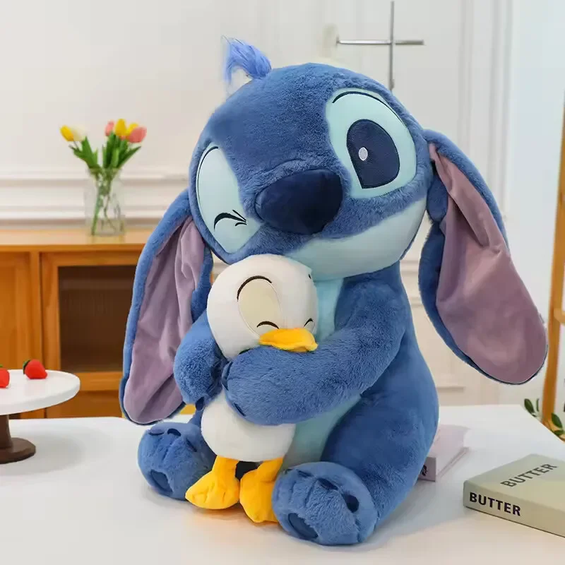 새로운 디즈니 20cm 봉제 인형 스티치 릴로 인형 귀여운 오리 스티치 봉제 인형 장난감 크리스마스 어린이 생일 선물 카와이 장난감