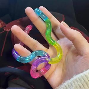 변형 가능한 로프 재미 있고 교육적인 Fidget 장난감 변형 로프 매듭 스트레스 완화 장난감 아이를위한 재미있는 선물 Juguetes Antiestrés