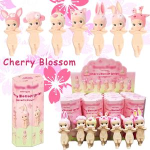 1-24pcs 벚꽃 시리즈 힙합 블라인드 박스 미니 그림 소장 전화 장식 테이블 크리스마스 선물 미스터리 상자