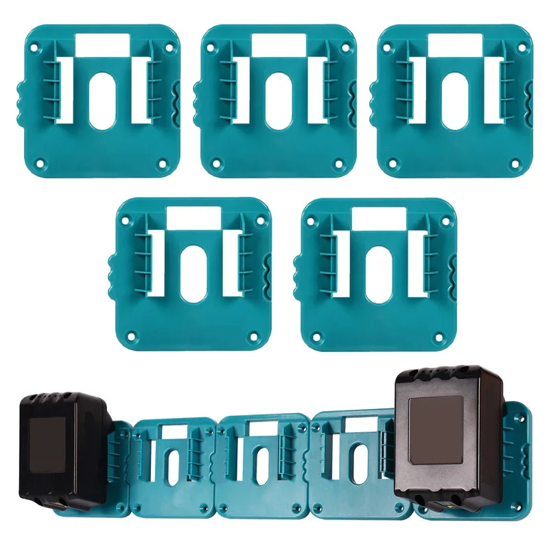 Makita 18V 리튬 이온 배터리 보관함 용 1/2/5PCS 배터리 홀더 Makita BL1860 BL1850 BL1840 BL1830 용 도크 홀더