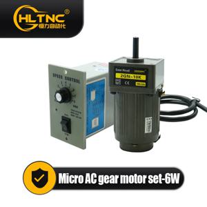 6W 마이크로 AC 모터 110v 220v 단상 비동기 모터 기어 모터 8mm 모터 샤프트 + 속도 컨트롤러 5RPM-1350RPM 50/60hz