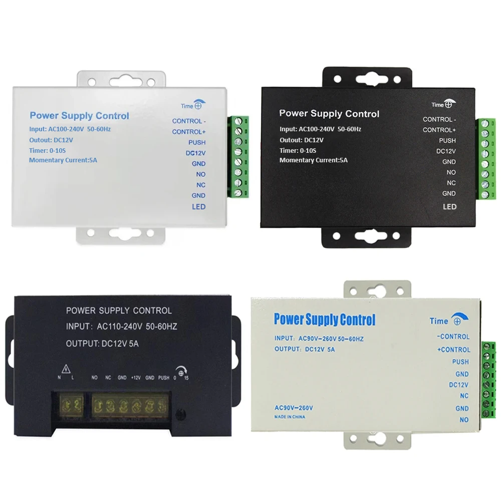 문짝 액세스 제어 시스템 스위치 전원 공급 장치, 전기 잠금 RFID 지문 액세스 제어 시스템용, DC 12V, 3A, 5A, AC 100 ~ 240V