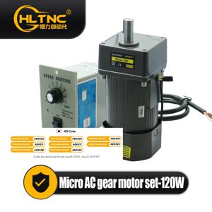120W 마이크로 AC 모터 110v 220v 단상 비동기 모터 기어 모터 15mm 모터 샤프트 + 속도 컨트롤러 5RPM-1350RPM 50/60hz