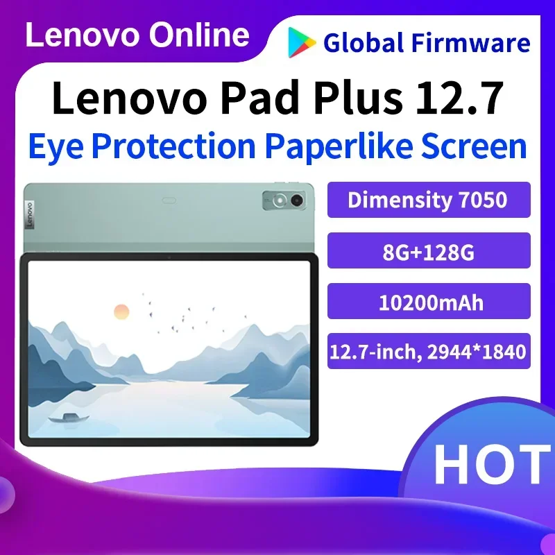 Lenovo Tab P12 K12 패드 플러스 12.7 무광택 디스플레이 프로 2023 라이트 스크린 안드로이드 태블릿 시계 비디오 60Hz 오리지널 옥타 코어