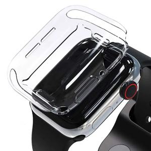 Apple Watch 용 클리어 케이스 45mm 41mm 44mm 40mm 46mm 42mm 화면 보호기 전체 커버 TPU 범퍼 iWatch 시리즈 10 9 8 7 SE 6 5 4
