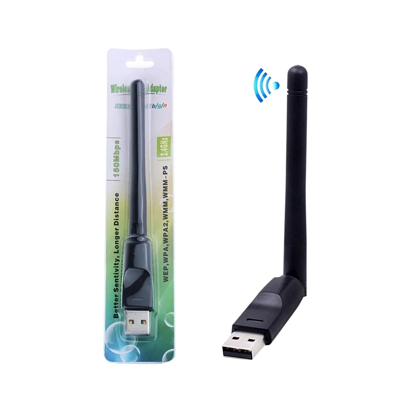 150Mbps 미니 USB WiFi 어댑터 MT7601 RTL8188 무선 네트워크 카드 wifi 수신기 동글 802.11 b/g/n PC 노트북 Windows 2.4G