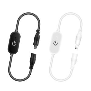 DC12V 5V 3A LED 테이프 조명 터치 조광기 스위치 5050 SMD COB LED 스트립 용 DC 플러그가있는 밝기 조광 메모리 기능