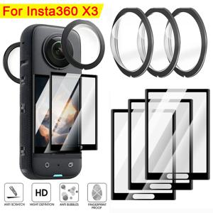 Insta360 X3 강화 유리 스크린 프로텍터 Insta 360 X3 카메라 풀 커버리지 보호 필름 용 HD 투명 렌즈 필름