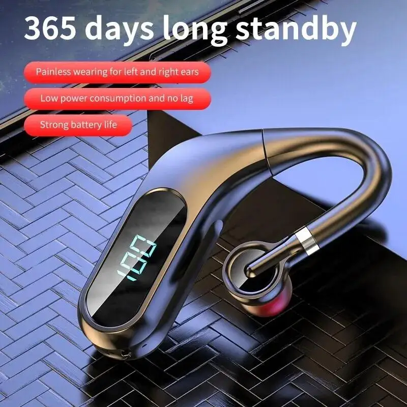 실시간 디지털 디스플레이를 갖춘 Bluetooth 헤드폰 HD 음질 무통 스포츠 헤드폰으로 내구성과 내구성