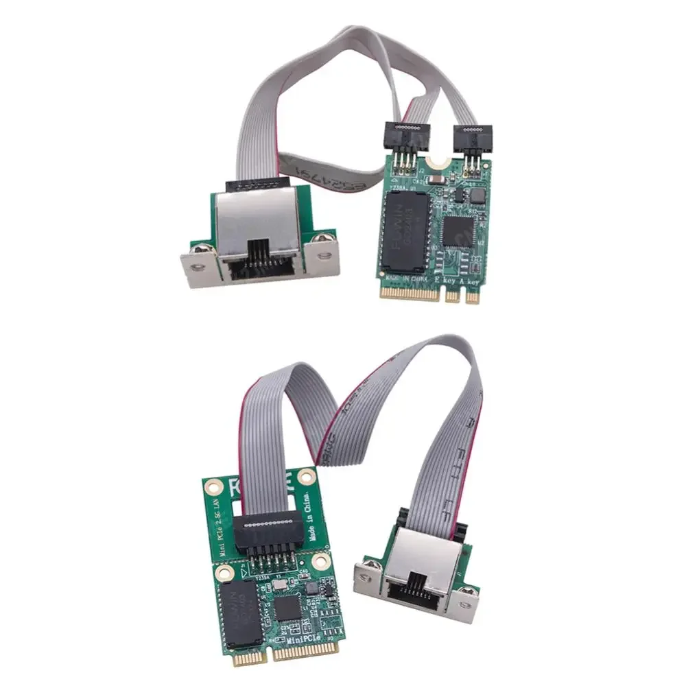 M2 RJ45 네트워크 어댑터 RTL8125BG 칩 M.2 기가비트 이더넷 네트워크 카드 2.5G/1000/100Mbps PCIE 버스 네트워크 카드